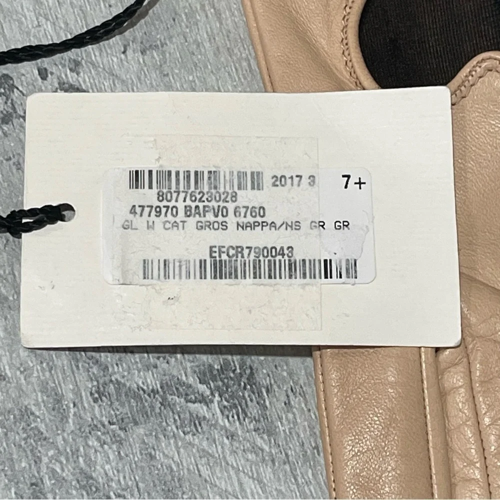 GUCCI Gloves With Cat in Nappa leather - Pale Pink -Sz - Medium - Picture 6 of 6